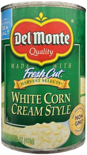 (image for) DEL MONTE WHITE CORN CREAM STYLE