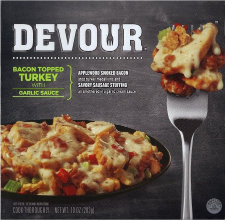 (image for) DEVOUR BACON TOPPED TURKEY WITH GARLIC SAUCE