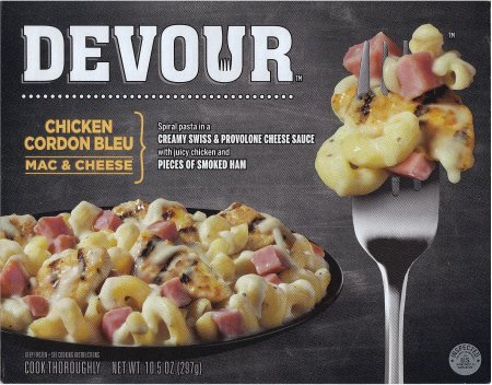 (image for) DEVOUR CHICKEN CORDON BLEU MAC & CHEESE