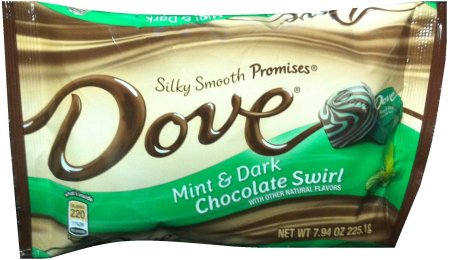 (image for) DOVE SILKY SMOOTH PROMISES MINT & DARK CHOCOLATE SWIRL