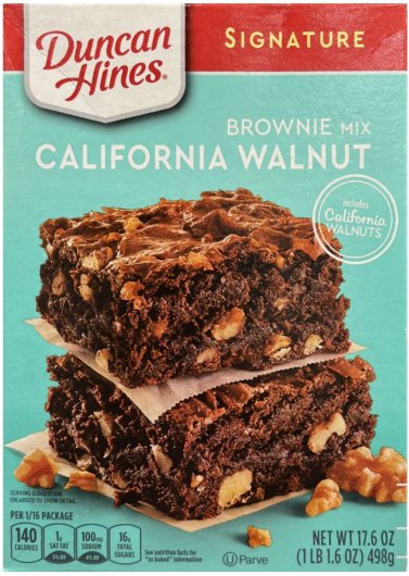 (image for) DUNCAN HINES SIGNATURE CALIFORNIA WALNUT BROWNIE MIX