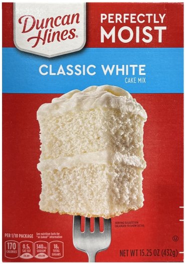 (image for) DUNCAN HINES PERFECTLY MOIST CLASSIC WHITE CAKE MIX