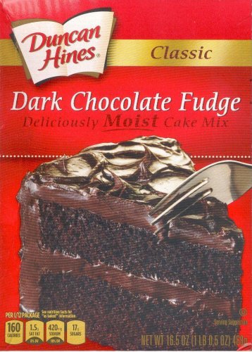 (image for) DUNCAN HINES CLASSIC DARK CHOCOLATE FUDGE CAKE MIX