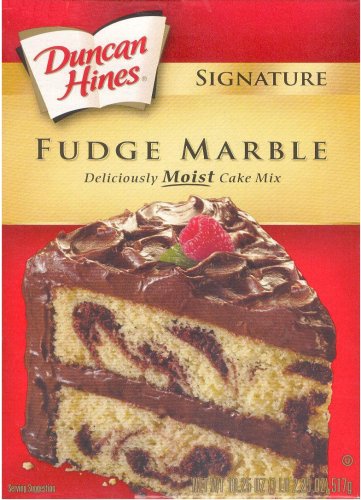 (image for) DUNCAN HINES SIGNATURE FUDGE MARBLE CAKE MIX