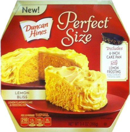 (image for) DUNCAN HINES PERFECT SIZE LEMON BLISS CAKE & FROSTING MIX