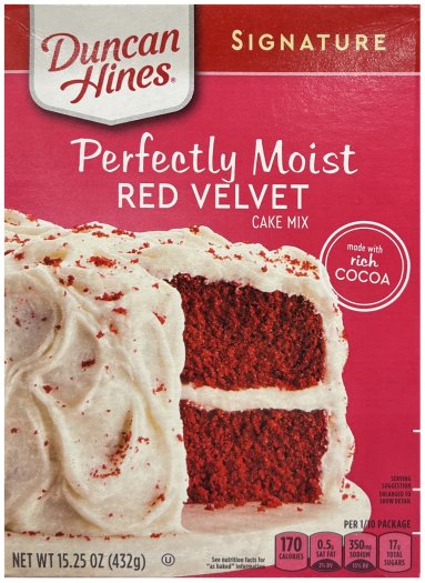 (image for) DUNCAN HINES SIGNATURE PERFECTLY MOIST RED VELVET CAKE MIX