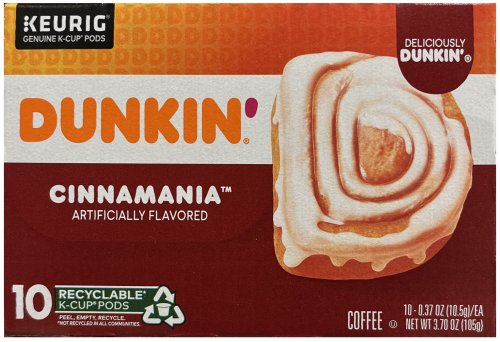 (image for) DUNKIN' CINNAMANIA COFFEE K-CUP PODS