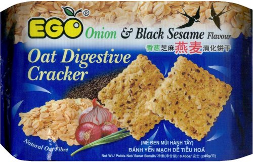 (image for) EGO OAT DIGESTIVE CRACKER ONION & BLACK SESAME FLAVOUR