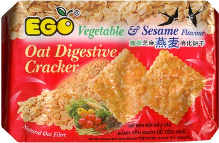 (image for) EGO OAT DIGESTIVE CRACKER VEGETABLE & SESAME FLAVOUR