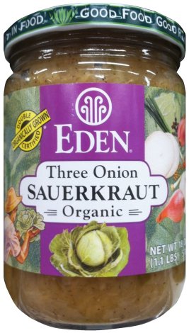 (image for) EDEN THREE ONION SAUERKRAUT ORGANIC