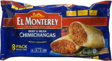 (image for) EL MONTEREY BEEF & BEAN CHIMICHANGAS