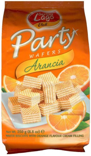 (image for) LAGO PARTY ARANCIA WAFER BISCUITS WITH ORANGE CREAM FILL