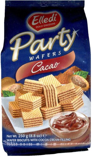 (image for) LAGO PARTY CACAO WAFER BISCUITS WITH COCOA CREAM FILLING