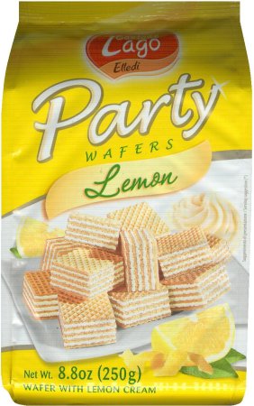 (image for) LAGO PARTY LEMON WAFERS WITH LEMON CREAM FILLING