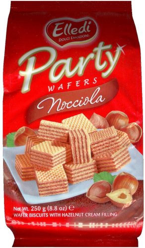 (image for) LAGO PARTY NOCCIOLA WAFER BISCUITS WITH HAZELNUT CREAM FILLING