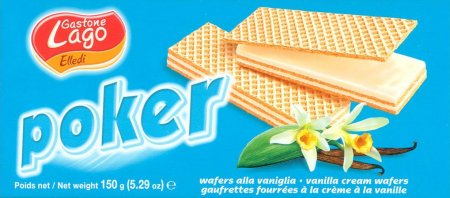 (image for) LAGO POKER VANILLA CREAM WAFERS