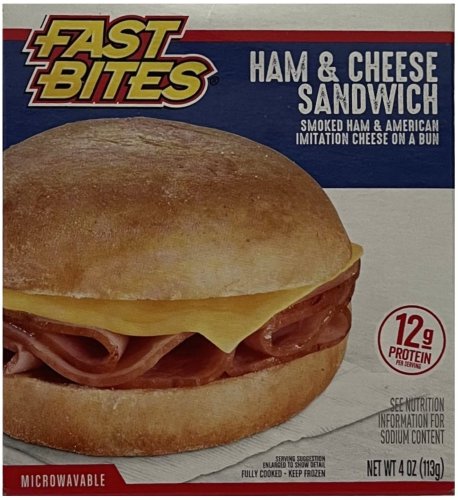 (image for) FAST BITES HAM & CHEESE SANDWICH