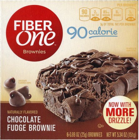 (image for) FIBER ONE CHOCOLATE FUDGE BROWNIE