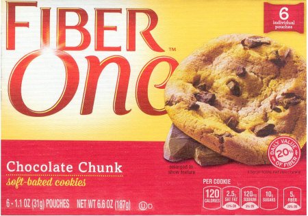 (image for) FIBER ONE CHOCOLATE CHUNK SOFT BAKED COOKIES