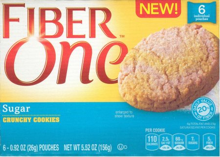 (image for) FIBER ONE SUGAR CRUNCHY COOKIES