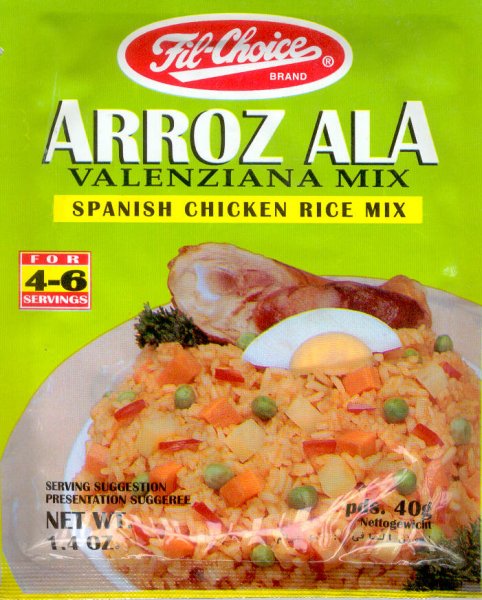 (image for) FIL-CHOICE ARROZ ALA VALENZIANA MIX SPANISH CHICKEN RICE MIX