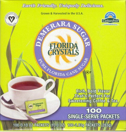 (image for) FLORIDA CRYSTALS DEMERARA SUGAR PACKETS