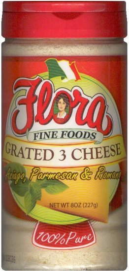 (image for) FLORA GRATED 3 CHEESE ASIAGO, PARMESAN & ROMANO