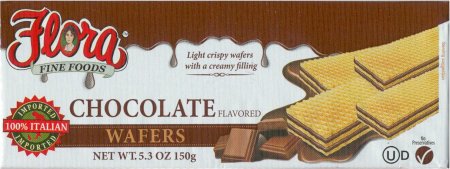 (image for) FLORA WAFERS CHOCOLATE WITH CREAMY CHOCOLATE FILLING