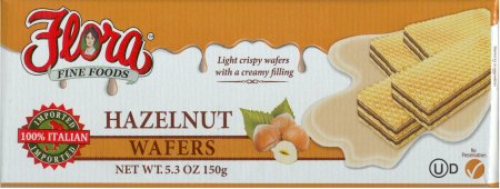 (image for) FLORA WAFERS HAZELNUT WITH CREAMY HAZELNUT FILLING