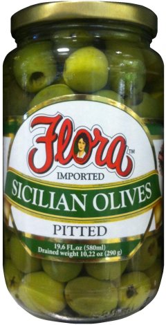 (image for) FLORA SICILIAN OLIVES PITTED