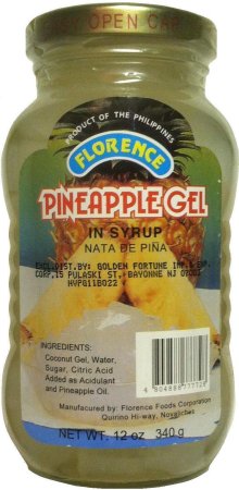 (image for) FLORENCE PINEAPPLE GEL IN SYRUP NATA DE PINA