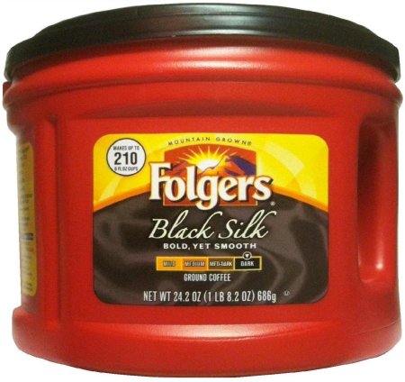 (image for) FOLGERS BLACK SILK GROUND COFFEE