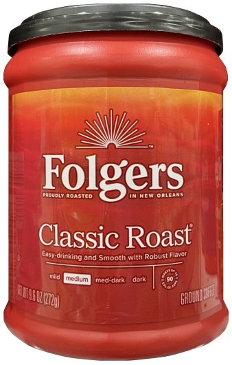 (image for) FOLGERS CLASSIC ROAST MEDIUM ROASTED GROUND COFFEE