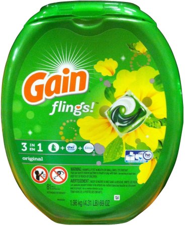 (image for) GAIN FLINGS ORIGINAL SCENT HE LAUNDRY DETERGENT