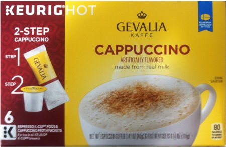 (image for) GEVALIA KAFFE CAPPUCCINO K-CUP PODS