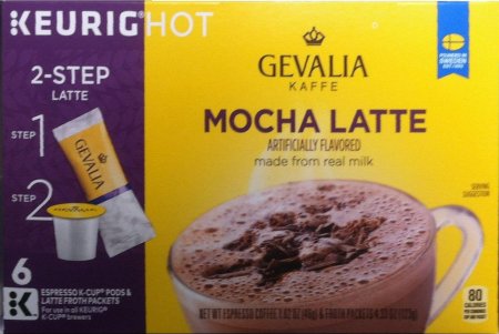 (image for) GEVALIA KAFFE MOCHA LATTE K-CUP PODS