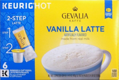 (image for) GEVALIA KAFFE VANILLA LATTE K-CUP PODS