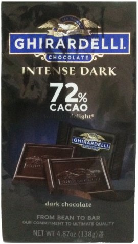 (image for) GHIRARDELLI CHOCOLATE INTENSE DARK 72% CACAO DARK CHOCOLATE