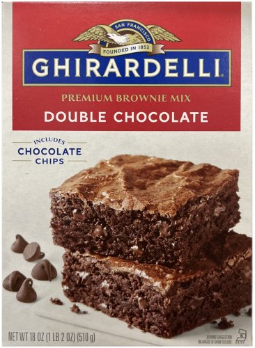 (image for) GHIRARDELLI DOUBLE CHOCOLATE PREMIUM BROWNIE MIX