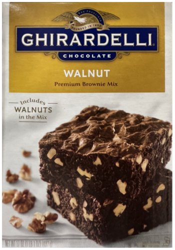 (image for) GHIRARDELLI CHOCOLATE WALNUT PREMIUM BROWNIE MIX