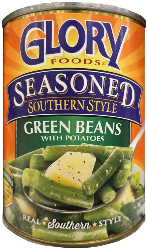 (image for) GLORY FOODS SEASONED SOUTHERN STYLE GREEN BEANS WITH POTATOES