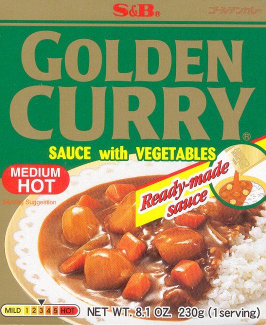 (image for) GOLDEN CURRY SAUCE WITH VEGETABLES MEDIUM HOT