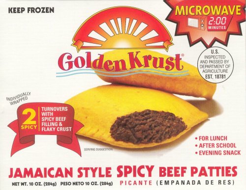 (image for) GOLDEN KRUST BEEF EMPANADA JAMAICAN STYLE SPICY BEEF PATTIES