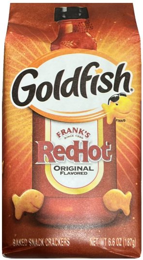 (image for) GOLDFISH BAKED SNACK CRACKERS FRANKS REDHOT ORIGINAL