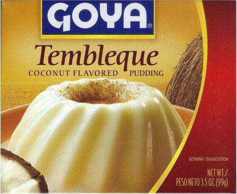 (image for) GOYA TEMBLEQUE COCONUT FLAVORED PUDDING