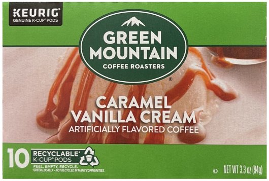 (image for) GREEN MOUNTAIN CARAMEL VANILLA CREAM COFFEE K-CUP PODS