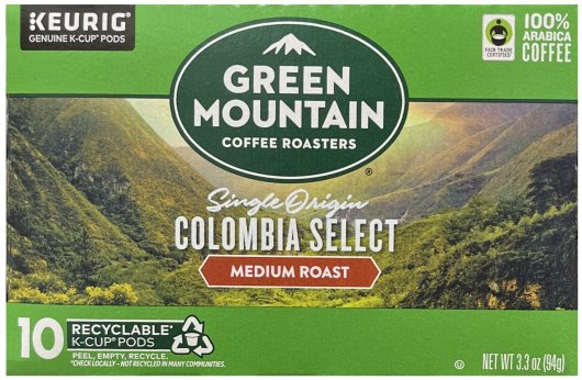 (image for) GREEN MOUNTAIN COLOMBIAN SELECT MEDIUM ROAST COFFEE K-CUP PODS