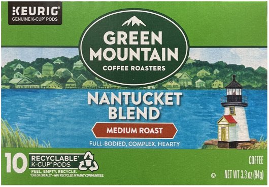 (image for) GREEN MOUNTAIN NANTUCKET BLEND MEDIUM ROAST COFFEE K-CUP PODS