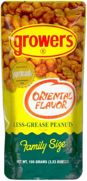 (image for) GROWERS PEANUTS ORIENTAL FLAVOR