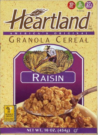 (image for) HEARTLAND GRANOLA CEREAL RAISIN